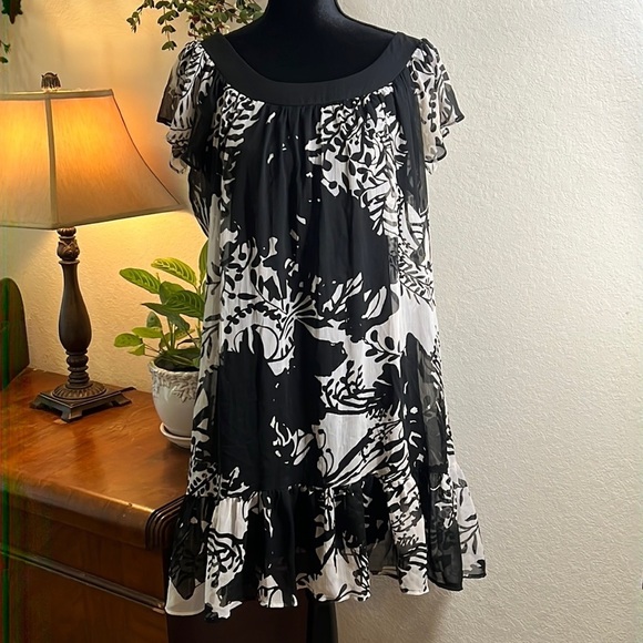 JONATHAN MARTIN | Flowy Print Dress | Size 14 - Picture 2 of 8
